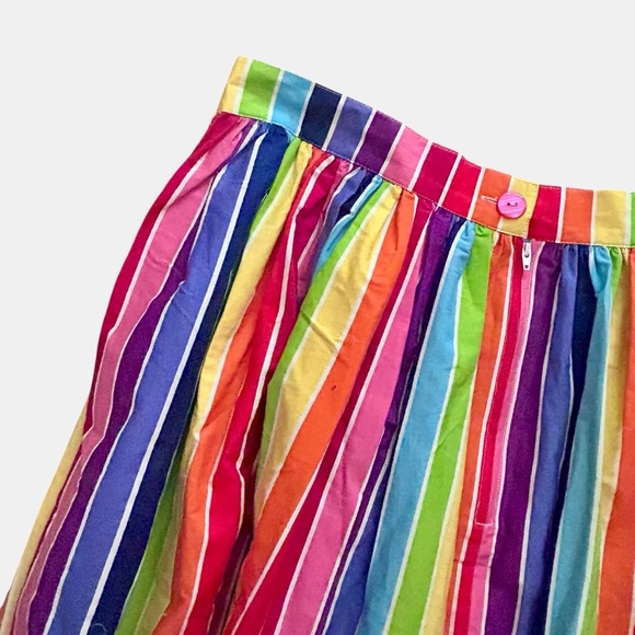 NWT Hell Bunny Over The Rainbow Striped 50's Skirt Sz 2XL Rockabilly - Picture 9 of 12
